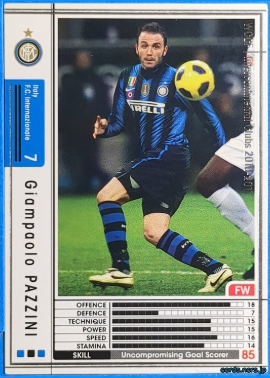 Panini WCCF Football WCCF/2010-2011-16/288 N Giampaolo Pazzini Trading Card NM