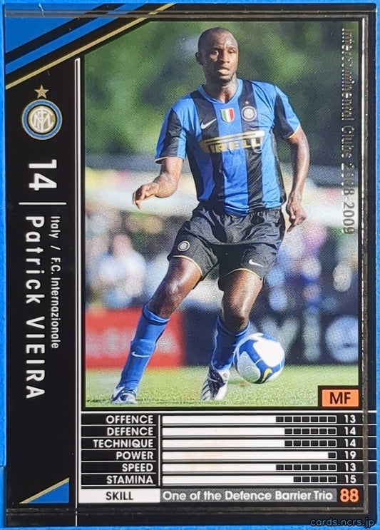 Panini WCCF Football WCCF/2008-2009-251/352 N Patrick Vieira Trading Card NM