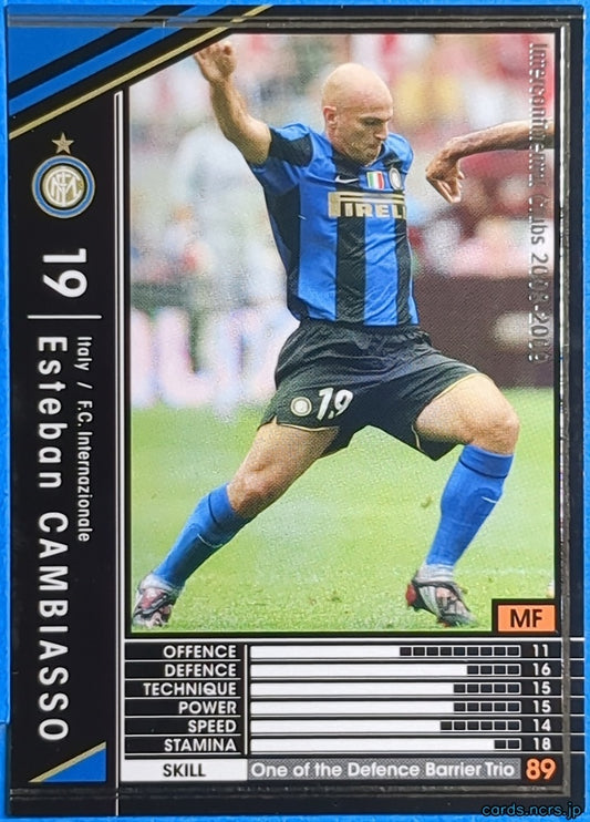 Panini WCCF Football WCCF/2008-2009-247/352 N Esteban Cambiasso Trading Card NM