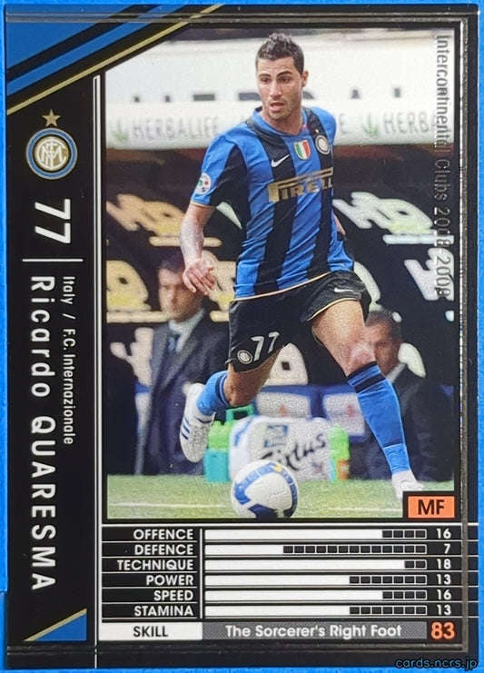 Panini WCCF Football WCCF/2008-2009-249/352 N Ricardo Quaresma Trading Card NM