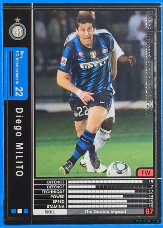 Panini WCCF Football WCCF/2010-2011-223/352 N Diego Milito Trading Card NM