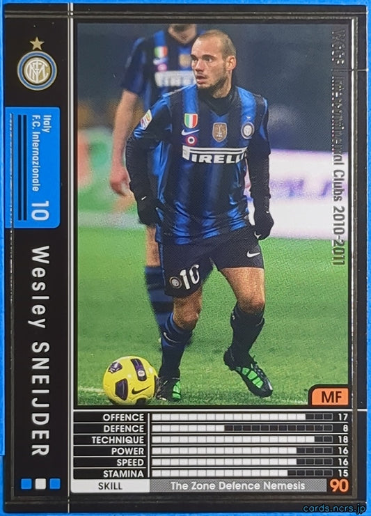 Panini WCCF Football WCCF/2010-2011-220/352 N Wesley Sneijder Trading Card NM