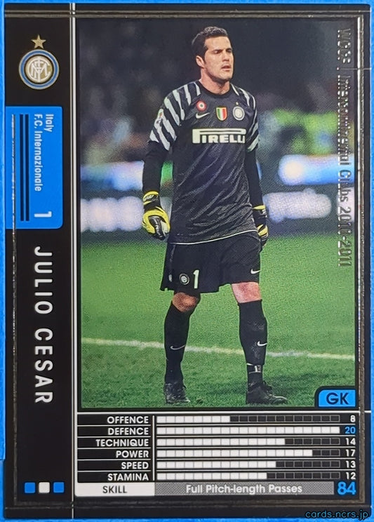 Panini WCCF Football WCCF/2010-2011-209/352 N Júlio César Trading Card NM