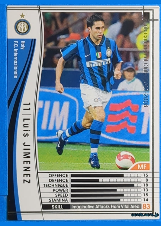 Panini WCCF Football WCCF/2007-2008-266/336 N Luis Jimenez Trading Card NM