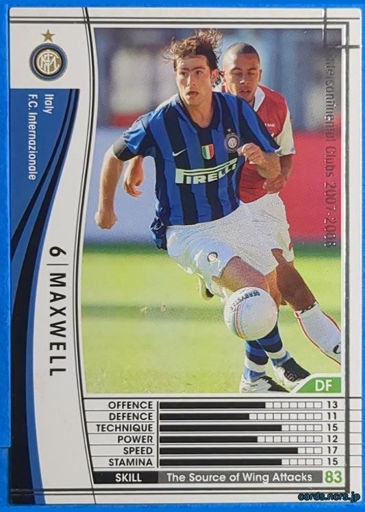 Panini WCCF Football WCCF/2007-2008-262/336 N Maxwell Trading Card NM