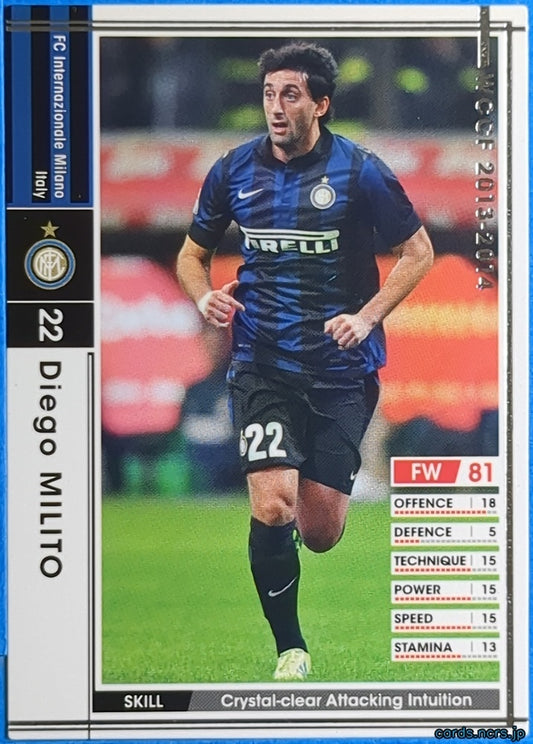 Panini WCCF Football WCCF/2013-2014-175/385 N Diego Milito Trading Card NM
