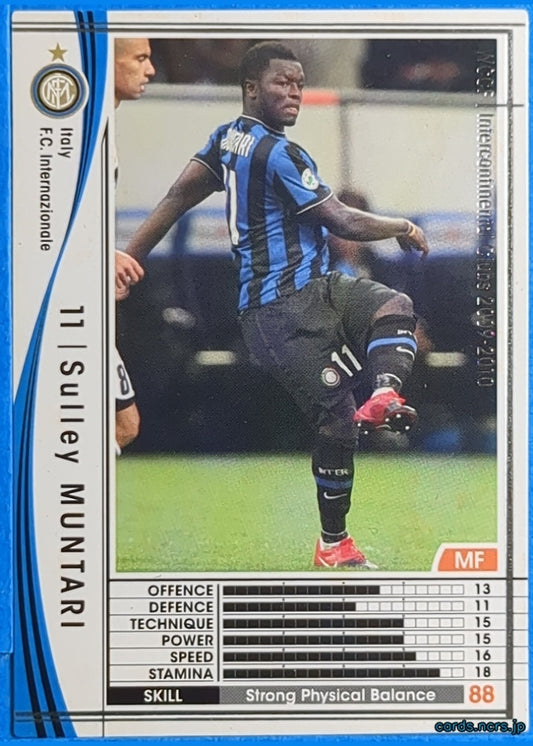 Panini WCCF Football WCCF/2009-2010-249/384 N Sulley Muntari Trading Card NM