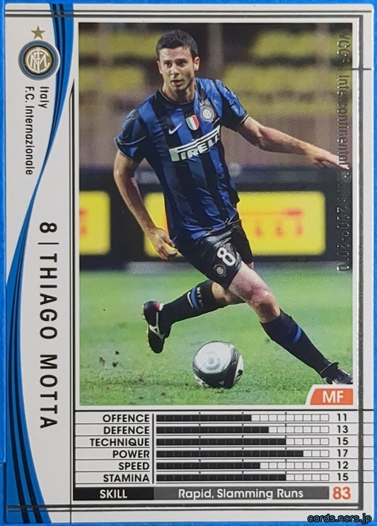 Panini WCCF Football WCCF/2009-2010-252/384 N Thiago Motta Trading Card NM