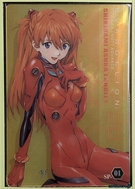 Evangelion: 2.0 Wafer - Special Edition 4 Neon Genesis Evangelion COL002-SP-01 SP Asuka Trading Card NM