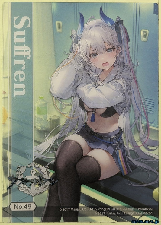 Azur Lane Wafer Card Azur Lane COL003-NO.49 Suffren Trading Card NM