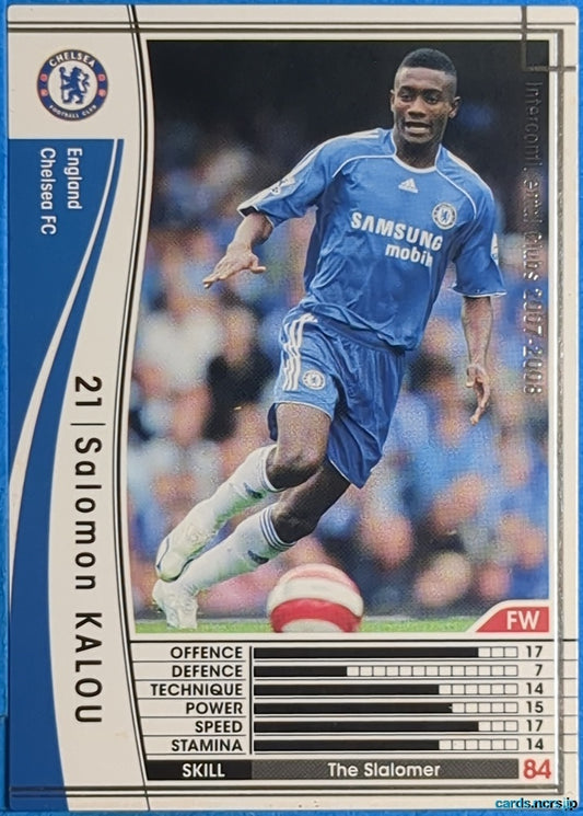 Panini WCCF Football WCCF/2007-2008-112/336 N Salomon KALOU Trading Card NM