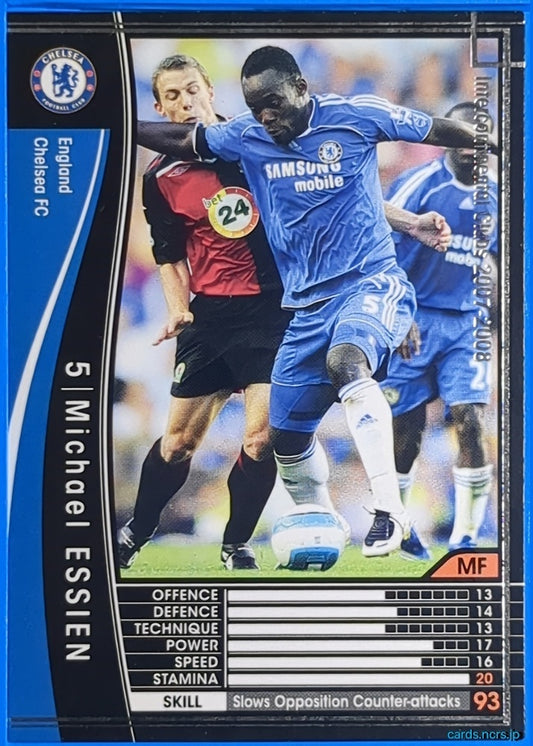 Panini WCCF Football WCCF/2007-2008-105/336 N Michael Essien Trading Card NM