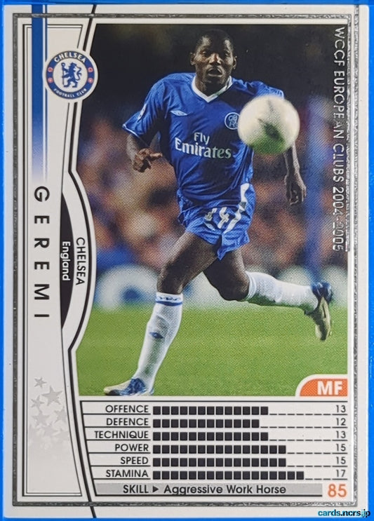 Panini WCCF Football WCCF/2004-2005-025/224 N Jeremy Trading Card NM