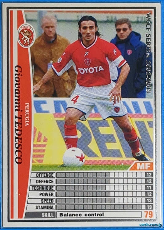 Panini WCCF Football WCCF/2002-2003-204/288 N Giovanni Tedesco Trading Card NM