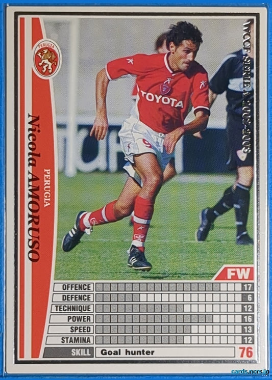 Panini WCCF Football WCCF/2002-2003-205/288 N Nicola Amoruso Trading Card NM