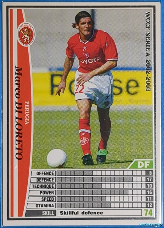 Panini WCCF Football WCCF/2002-2003-194/288 N Marco Di Loreto Trading Card NM
