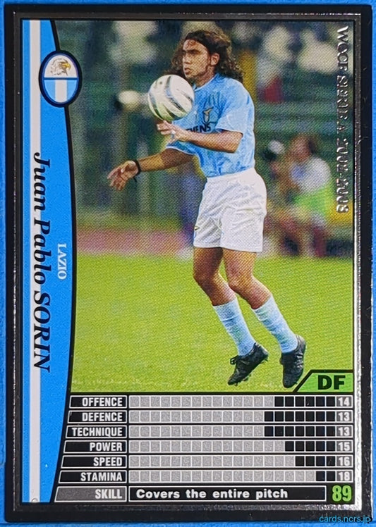 Panini WCCF Football WCCF/2002-2003-135/288EN N Juan Pablo Sorin Trading Card NM