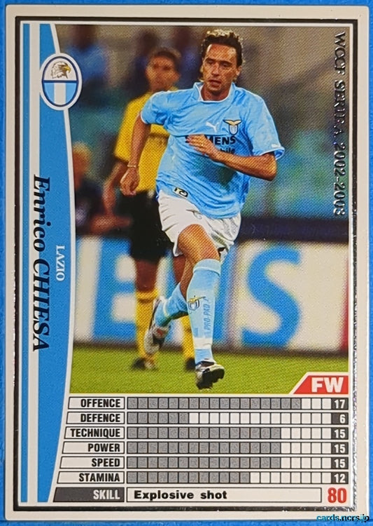 Panini WCCF Football WCCF/2002-2003-141/288EN N Enrico Chiesa Trading Card NM