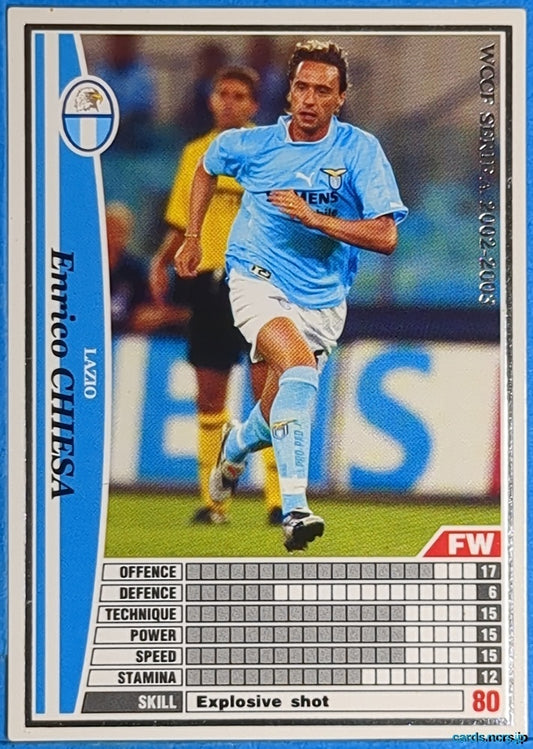 Panini WCCF Football WCCF/2002-2003-141/288 Enrico Chiesa Trading Card NM