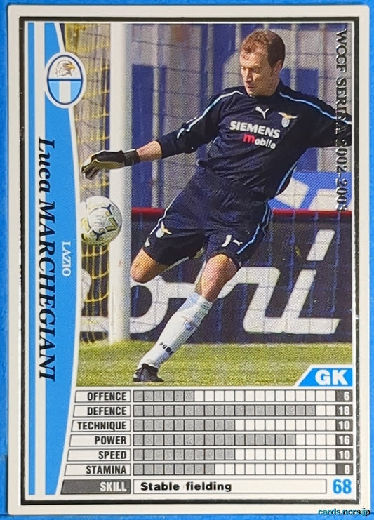 Panini WCCF Football WCCF/2002-2003-A15/32 N Luca Marchegiani Trading Card NM