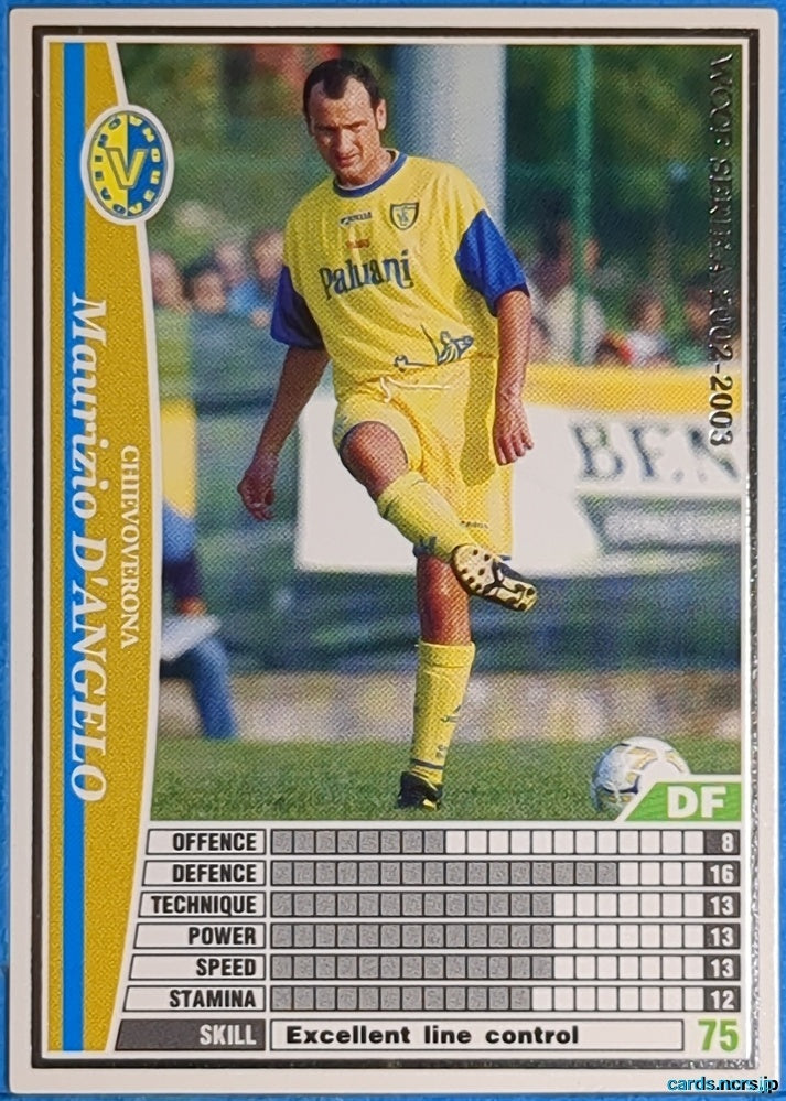 Panini WCCF Football WCCF/2002-2003-050/288EN N Maurizio D'ANGELO Trading Card NM
