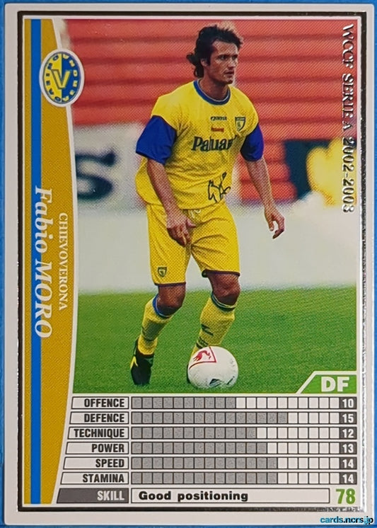 Panini WCCF Football WCCF/2002-2003-054/288 N Fabio MORO Trading Card NM