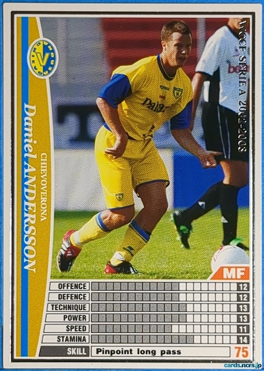 Panini WCCF Football WCCF/2002-2003-055/288 N Daniel ANDERSSON Trading Card NM