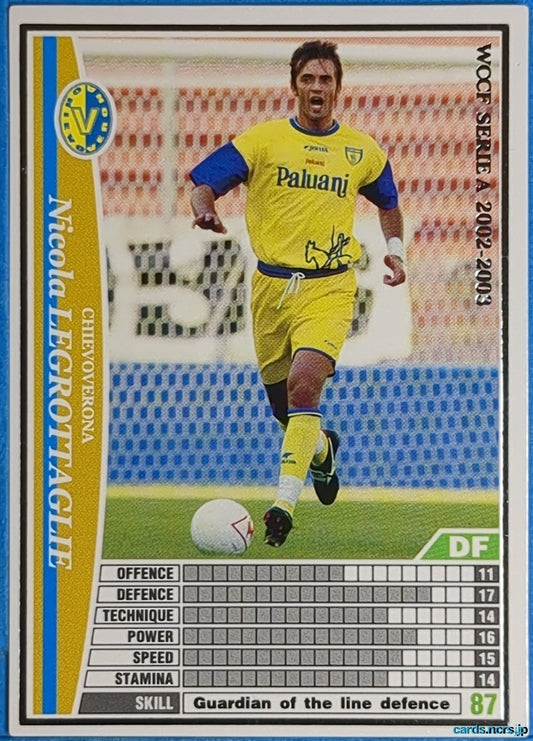 Panini WCCF Football WCCF/2002-2003-053/288 N Nicola LEGROTTAGLIE Trading Card NM