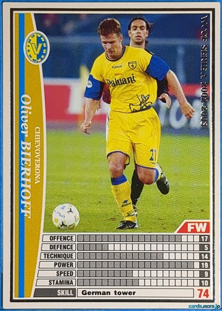 Panini WCCF Football WCCF/2002-2003-061/288 N Oliver BIERHOFF Trading Card NM