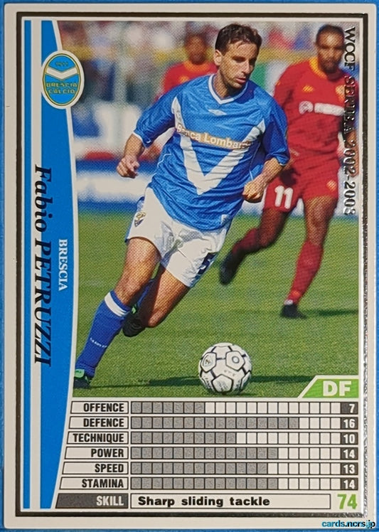Panini WCCF Football WCCF/2002-2003-036/288EN N Fabio Petruzzi Trading Card NM