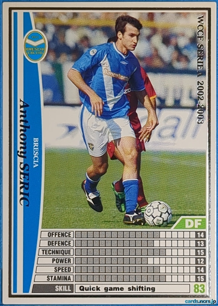 Panini WCCF Football WCCF/2002-2003-038/288EN N Anthony Seric Trading Card NM