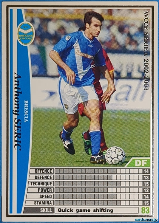 Panini WCCF Football WCCF/2002-2003-038/288EN N Anthony Seric Trading Card NM
