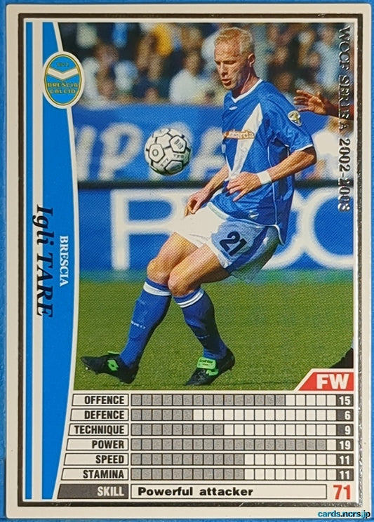 Panini WCCF Football WCCF/2002-2003-047/288EN N Igli Tare Trading Card NM