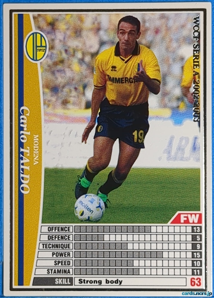 Panini WCCF Football WCCF/2002-2003-176/288 N Carlo Taldo Trading Card NM