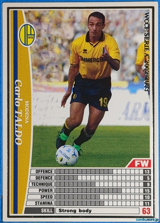 Panini WCCF Football WCCF/2002-2003-176/288 N Carlo Taldo Trading Card NM