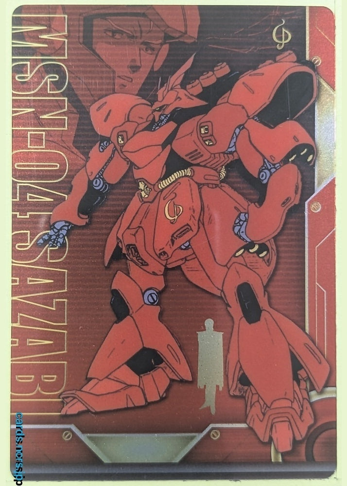 Morinaga Gundam GWM/SA002-095-008 N Sazabi Trading Card NM