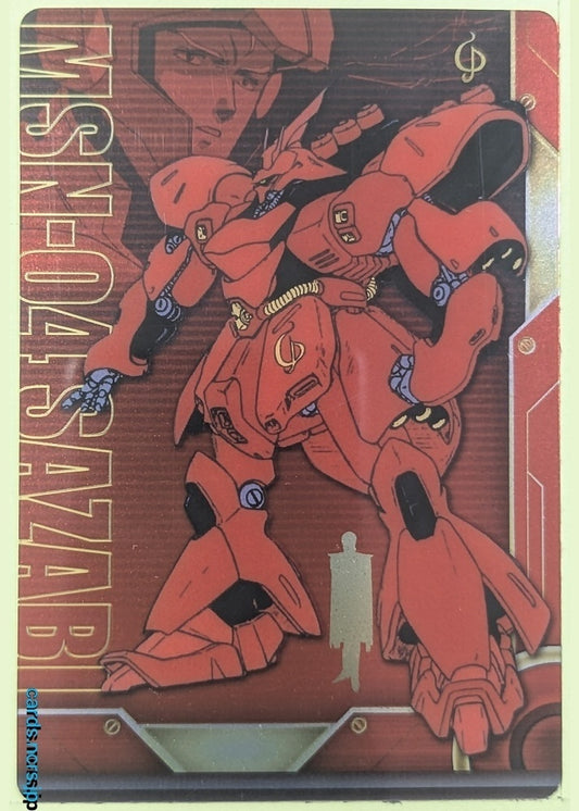 Morinaga Gundam GWM/SA002-095-008 N Sazabi Trading Card NM