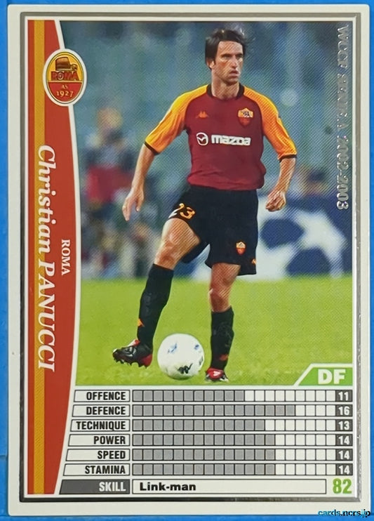 Panini WCCF Football WCCF/2002-2003-245/288 N Christian Panucci Trading Card NM
