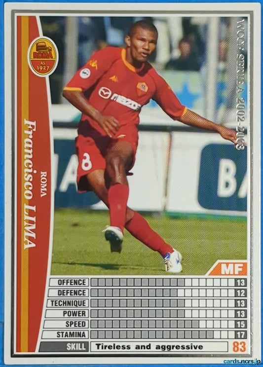 Panini WCCF Football WCCF/2002-2003-250/288 N Francisco Lima Trading Card NM
