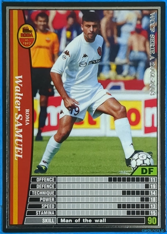 Panini WCCF Football WCCF/2002-2003-246/288 N Walter Samuel Trading Card NM
