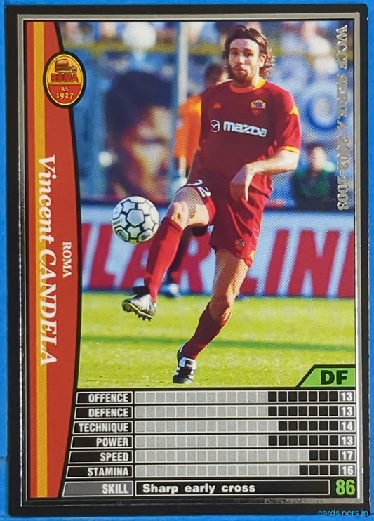 Panini WCCF Football WCCF/2002-2003-244/288 N Vincent Candela Trading Card NM