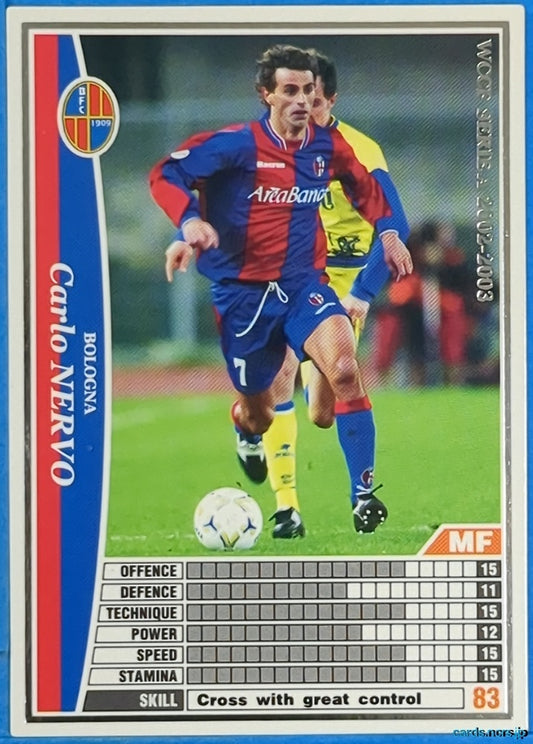 Panini WCCF Football WCCF/2002-2003-027/288 N Carlo Nervo Trading Card NM