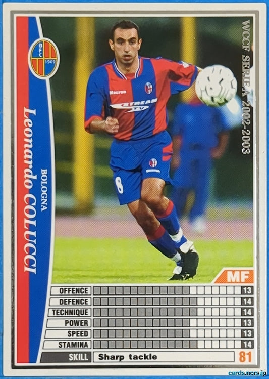 Panini WCCF Football WCCF/2002-2003-025/288 N Leonardo Colucci Trading Card NM