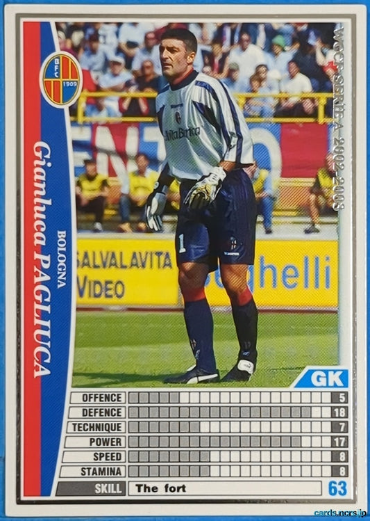 Panini WCCF Football WCCF/2002-2003-017/288 N Gianluca Pagliuca Trading Card NM