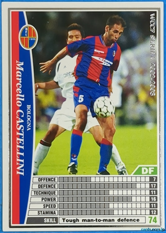 Panini WCCF Football WCCF/2002-2003-018/288 N Marcello Castellini Trading Card NM