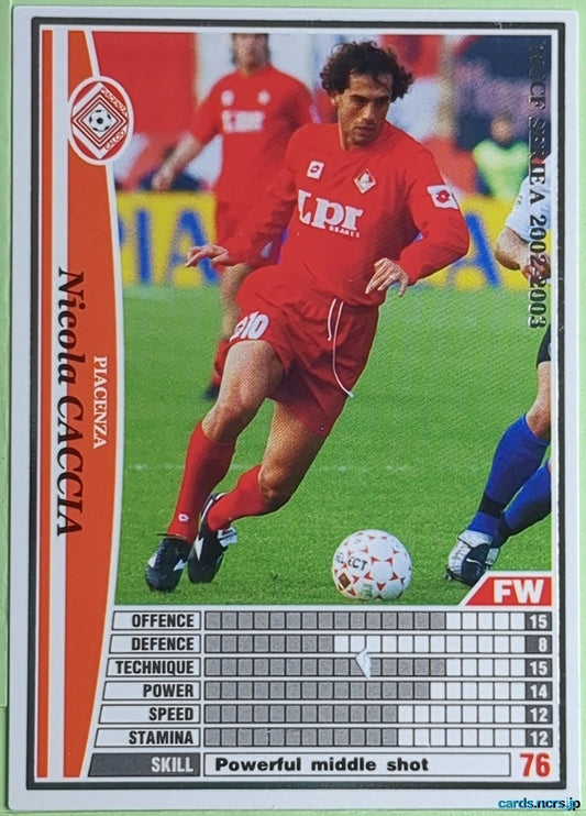 Panini WCCF Football WCCF/2002-2003-222/288 N Nicola CACCIA Trading Card NM