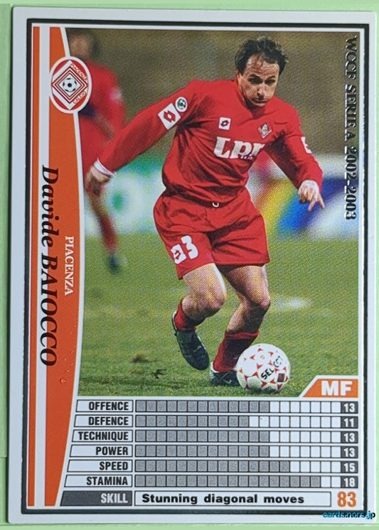Panini WCCF Football WCCF/2002-2003-A22/32 N Davide Baiocco Trading Card NM