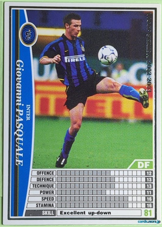 Panini WCCF Football WCCF/2002-2003-A11/32 N Giovanni Pasquale Trading Card NM