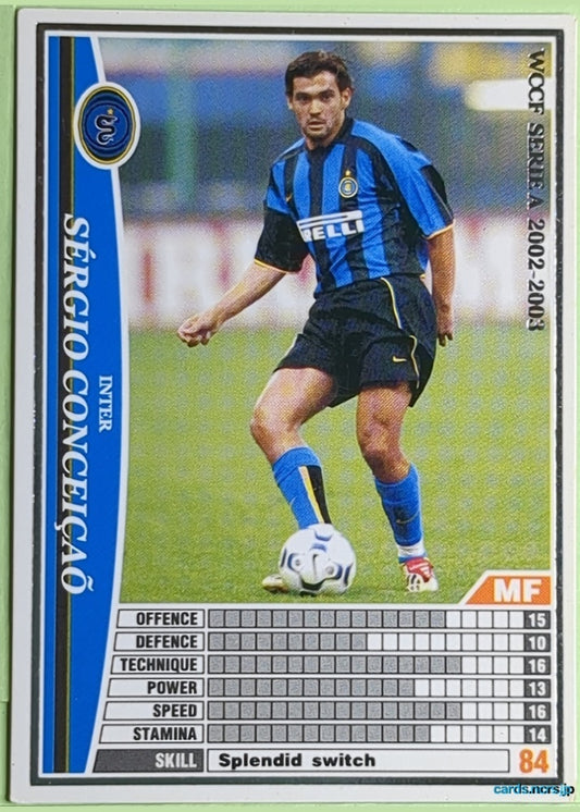Panini WCCF Football WCCF/2002-2003-104/288 N Sérgio Conceição Trading Card NM