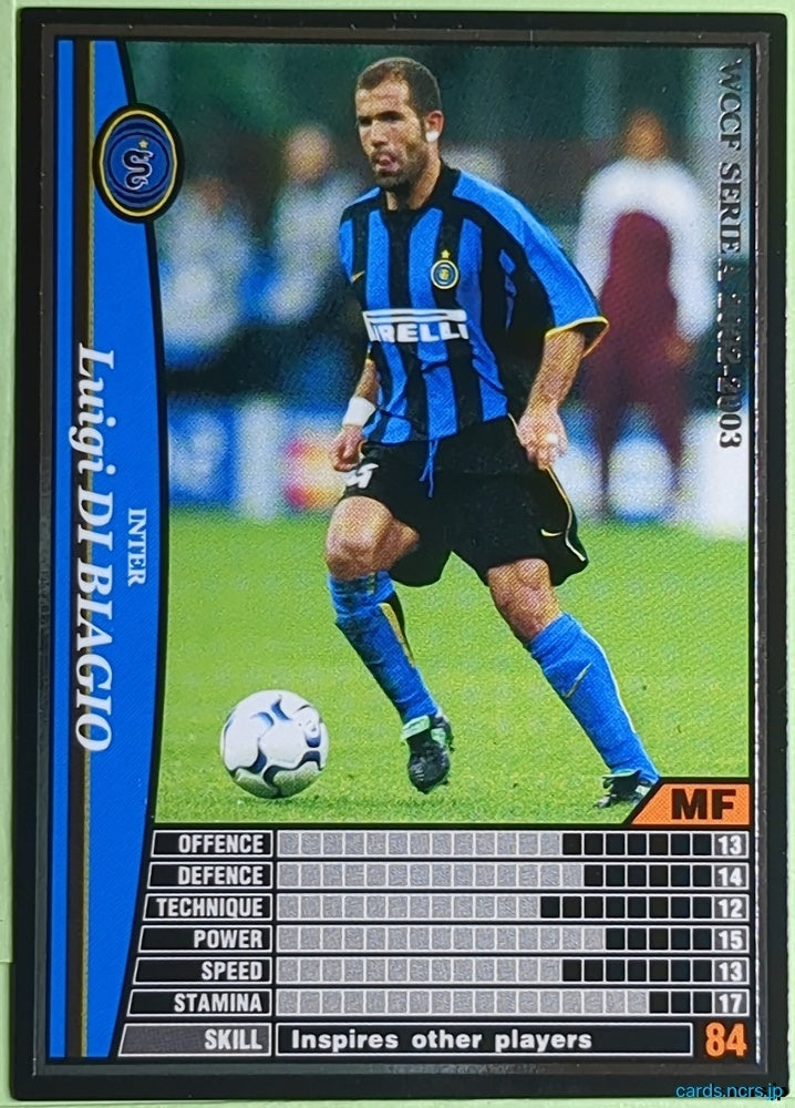 Panini WCCF Football WCCF/2002-2003-106/288 N Luigi Di Biagio Trading Card NM